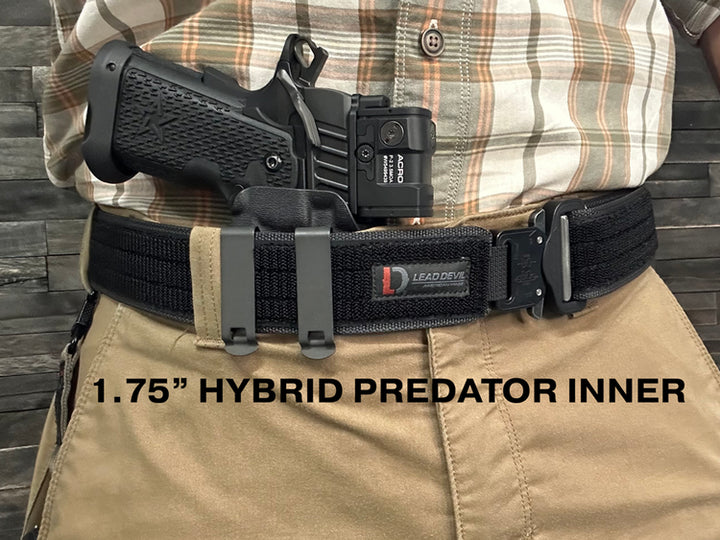 1.75" LOW VIZ BASKET WEAVE  - HIGH PERFORMANCE SYNTHETIC LEATHER DUTY BELT