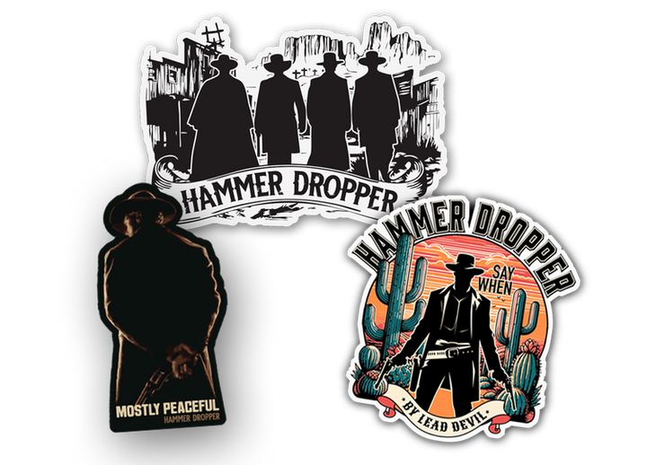 Gunslinger Collection - Pack of (3) Stickers
