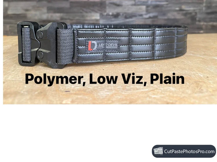 1.75" LOW VIZ BASKET WEAVE  - HIGH PERFORMANCE SYNTHETIC LEATHER DUTY BELT