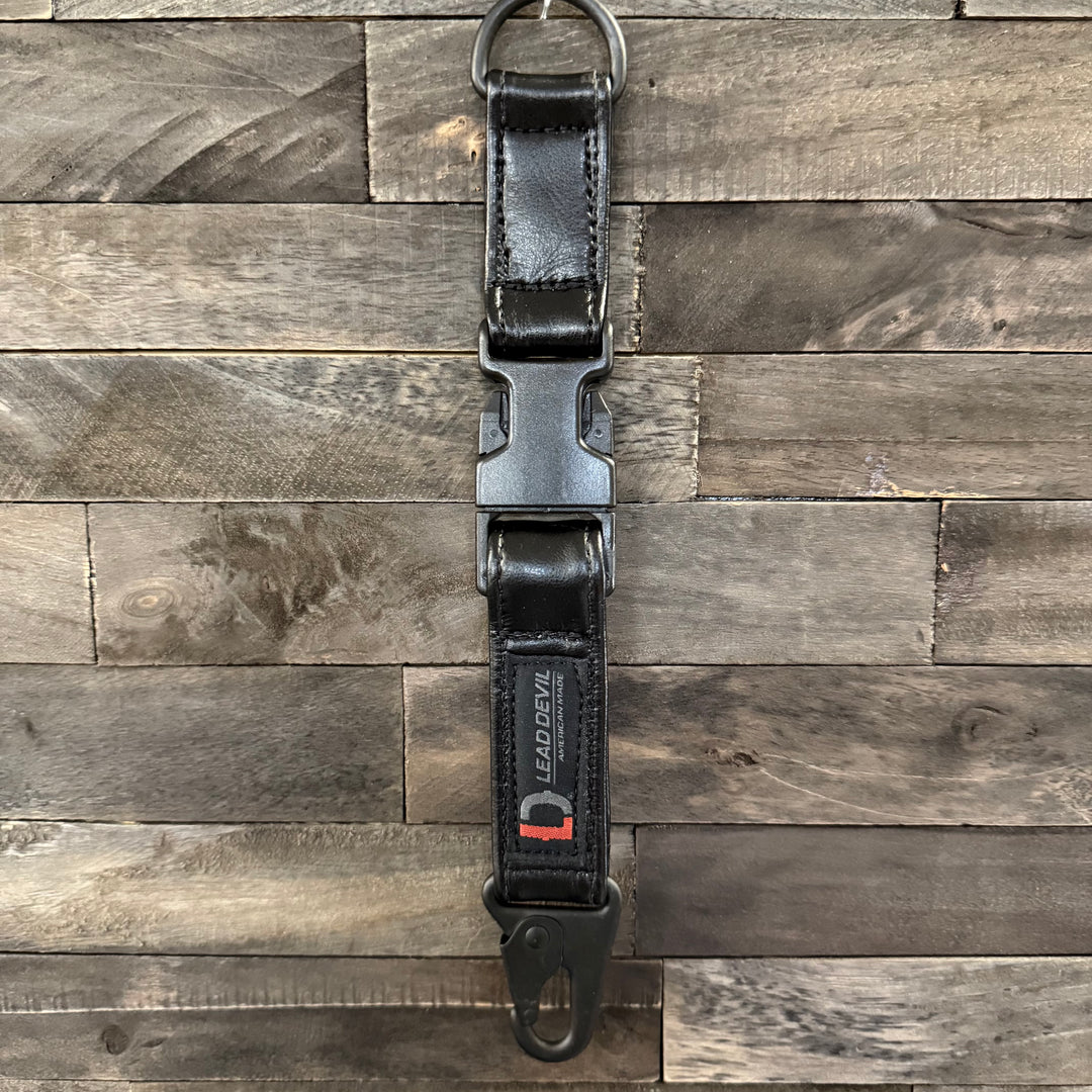 HP LEATHER Dual System Keychain