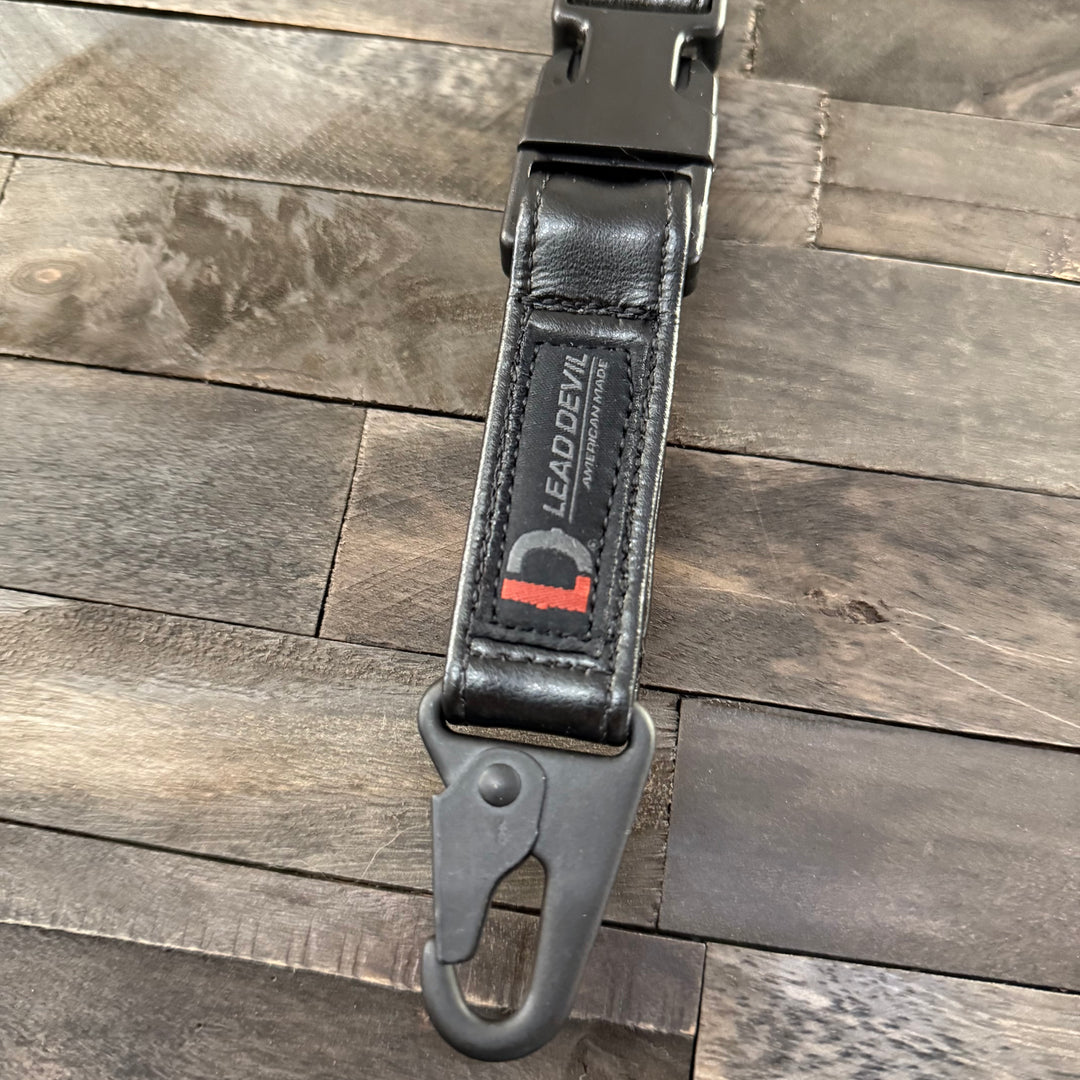 HP LEATHER Dual System Keychain