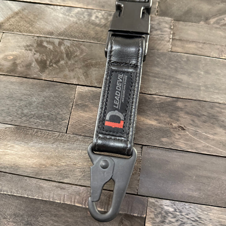 HP LEATHER Dual System Keychain