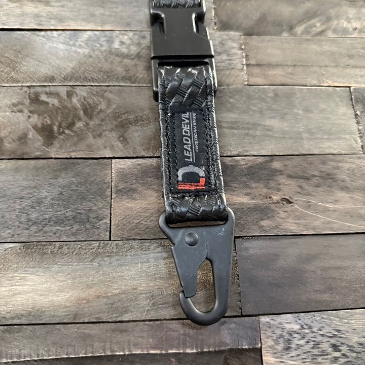 HP LEATHER Dual System Keychain