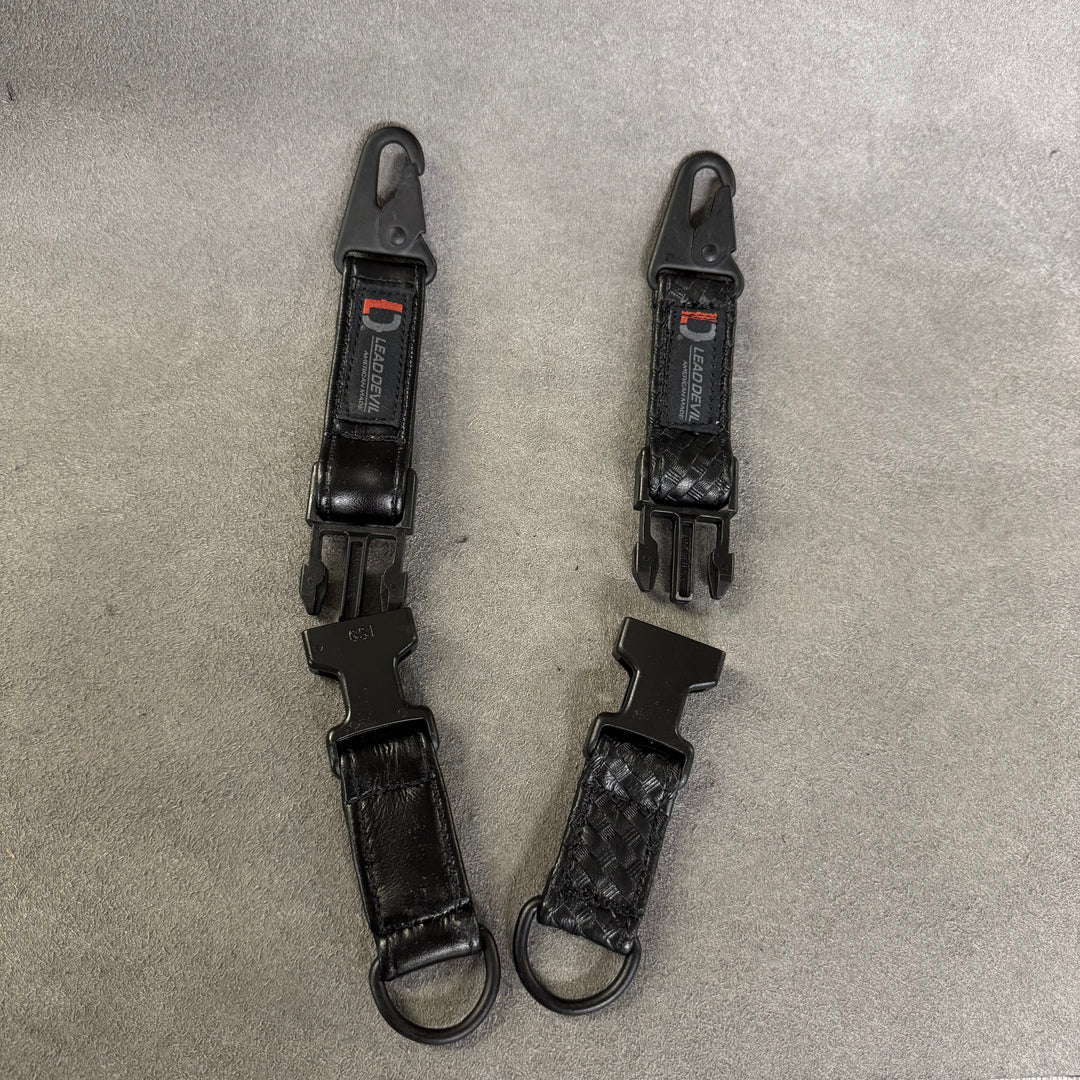 HP LEATHER Dual System Keychain