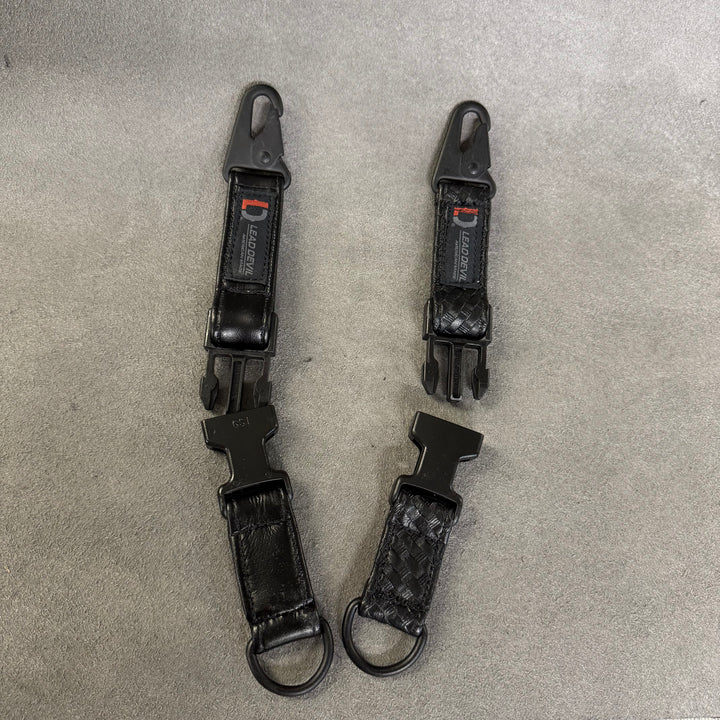 HP LEATHER Dual System Keychain