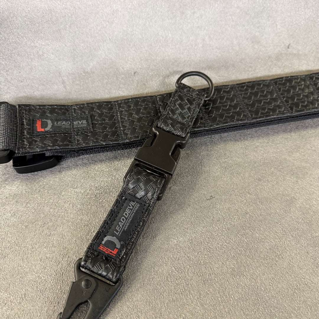 HP LEATHER Dual System Keychain