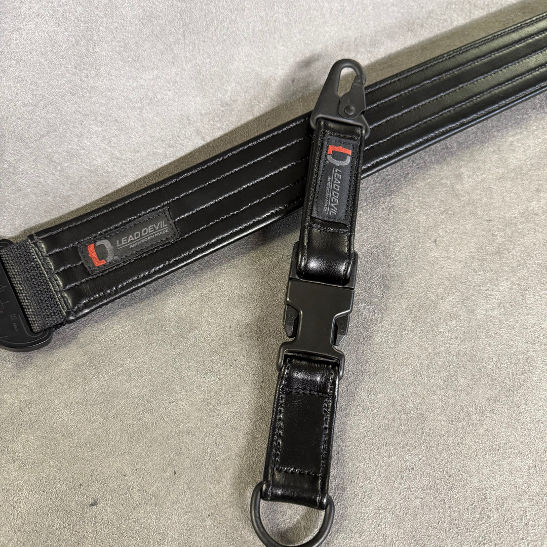 HP LEATHER Dual System Keychain