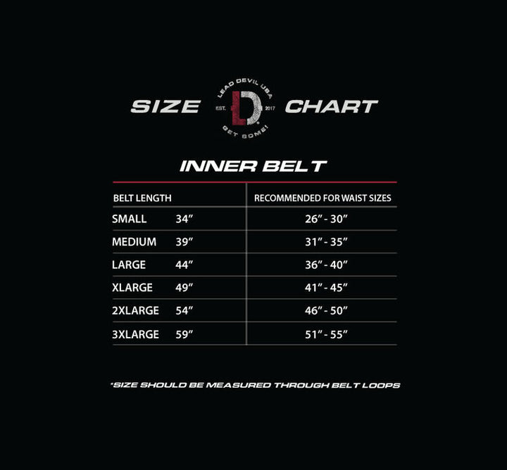 PREDATOR INNER BELT - LOOP FASTENER LINED